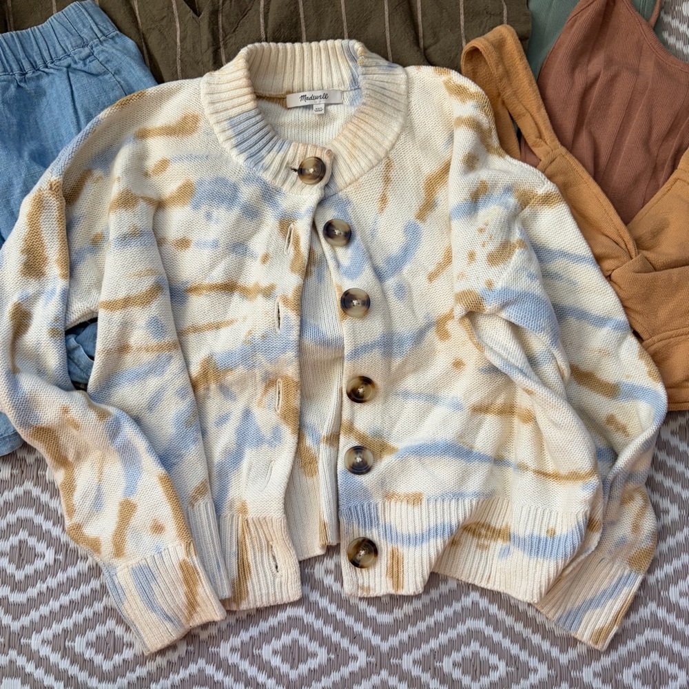 Madewell XXS/XS Bundle Clothing Cardigan Tan Shorts Six Pieces Lot - Picture 2 of 9